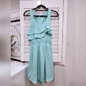 NEW BCBGeneration Ruffle Midi Backless Dress